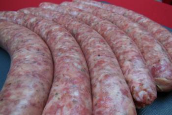 Frische fränkische Bratwurst