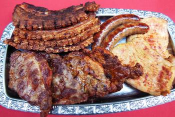 Perfekt gegrilltes Fleisch