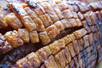 Perfekt gegrilltes Spanferkel